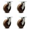 Service Caster 12 Inch Extra Heavy Duty High Temp Phenolic Wheel Swivel Top Plate Caster, 4PK SCC-KP92S1230-PHRHT-4 - alternate 1